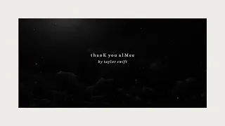 taylor swift thank you aimee official lyric video 