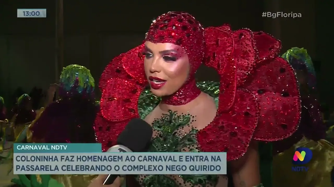 NDTV e NDmais realizam cobertura exclusiva do desfile das escolas de samba de Florianópolis