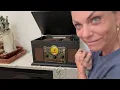 Amazon Home 10 in 1 Vintage Bluetooth Record Player The Nostalgia Gift Everyone Loves