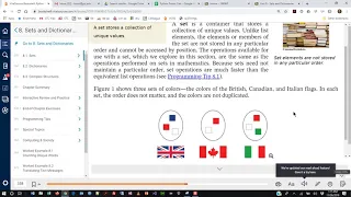 Programming in Python - Chapter 8 Lecture