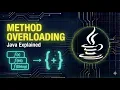 Method Overloading in Java Explained Java Tutorial for Beginners Kannada