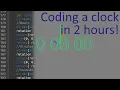 Coding a clock in 2 hours using p5 js