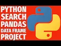 Search Data Like a Pro in Pandas DataFrame Python Quick Tutorial Project