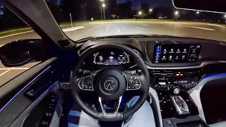 2026 Acura MDX Advance - POV Night Drive (Binaural Audio)