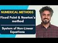 Numerical Methods Lecture 14 System of Non-Linear Equations Fixed Point and Newton s Method