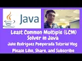 Least Common Multiple LCM Solver in Java