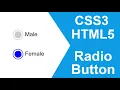 How to Create Custom Radio Button using CSS Radio Button with HTML and CSS