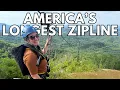 Riding AMERICA S LONGEST ZIPLINE Wildside MegaZip in PIGEON FORGE Tennessee