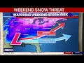 Weekend snow threat across DC region