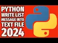 Python Code Example Write List Text To Text File 2024