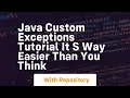 java custom exceptions tutorial it s way easier than you think