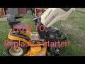 Kohler courage 25 HP starter replacement how to