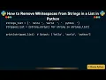 How to Remove Whitespaces from Strings in a List in Python