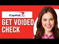 How To Get A Voided Cheque From Capital One How Do I Get A Voided Cheque From Capital One