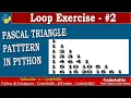 Pascal Triangle Using Python Python Pattern Printing Using Loop Learn Python Programming Python