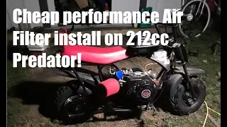 Download Cheap performance Air filter install on 212 Predator Swapped Monster Moto MP3