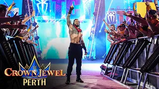 Roman Reigns Receives An Epic Ovation In Perth Crown Jewel 2025 Highlights 