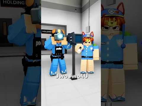 we did the bass trend in jail 😭👮 josh couldn't tell which one was me #roblox #shorts