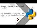 Introduction Python Day 1 Job Assurance Pay After Placement