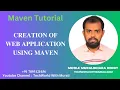 Creation of web application using maven - TechWorld with Murali