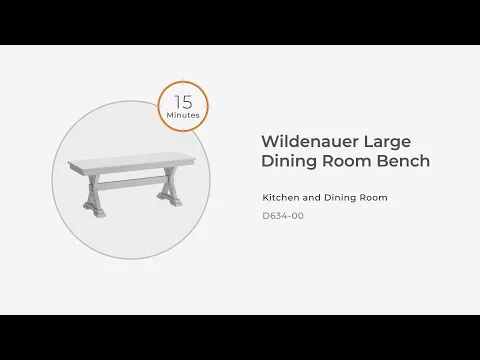 Wildenauer - Large Dining Room Bench - Brown / Black