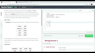 HackerRank SQL Top Earners SQL Learning