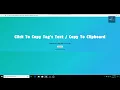 HTML tag s text Copy on click Copy to Clipboard tebcode