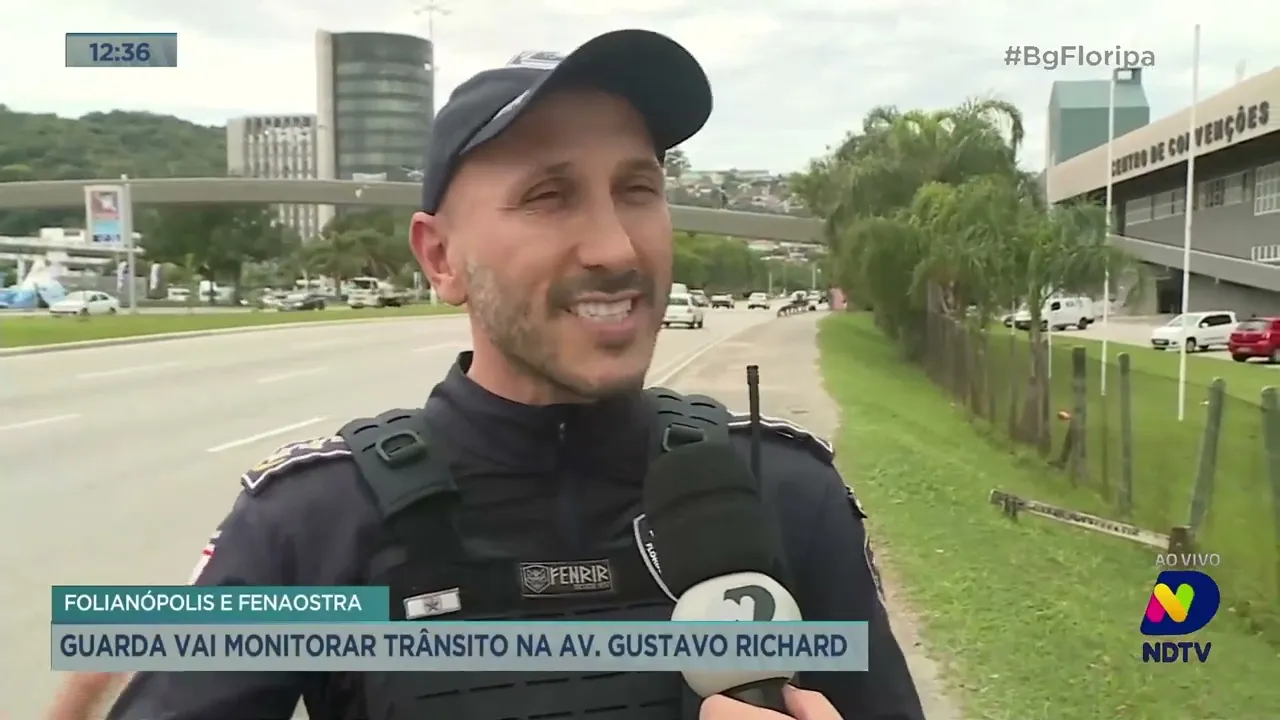 Folianópolis e Fenaostra: guarda vai monitorar trânsito na Av. Gustavo Richard