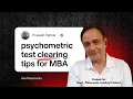 Master the Psychometric Test Your Key to MBA Placements