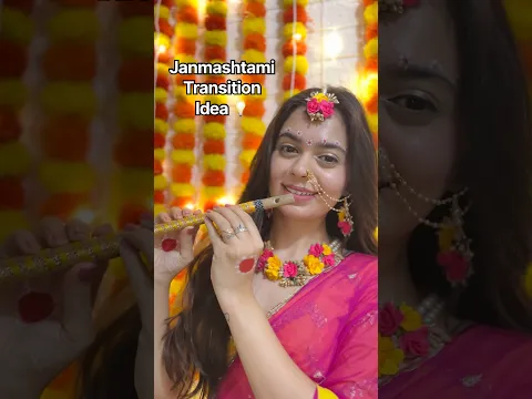 Janmashtami Transition 🦚✨ #howto #transitionvideo #janmashtamispecial | @santoshi_megharaj #shorts