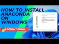 How to Install Anaconda python on Windows Anaconda Installation Jupyter Notebook