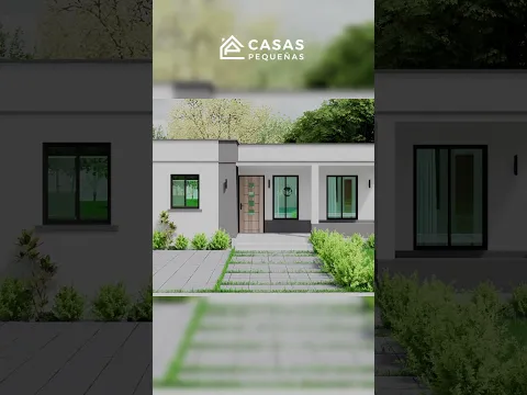 Casa moderna y pequeña de 9x5 metros #casaspequeñas