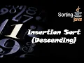 Insertion Sort Descending Flowgarithm Pseudocode Animation Sorting Java Code