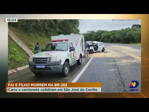 Acidente entre carro e caminhonete causa dois óbitos em São josé do Cerrito