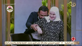 التاسعة الطالبة شهد عبد الرحيم تحكي عن أصعب وأجمل لحظات حياتها 