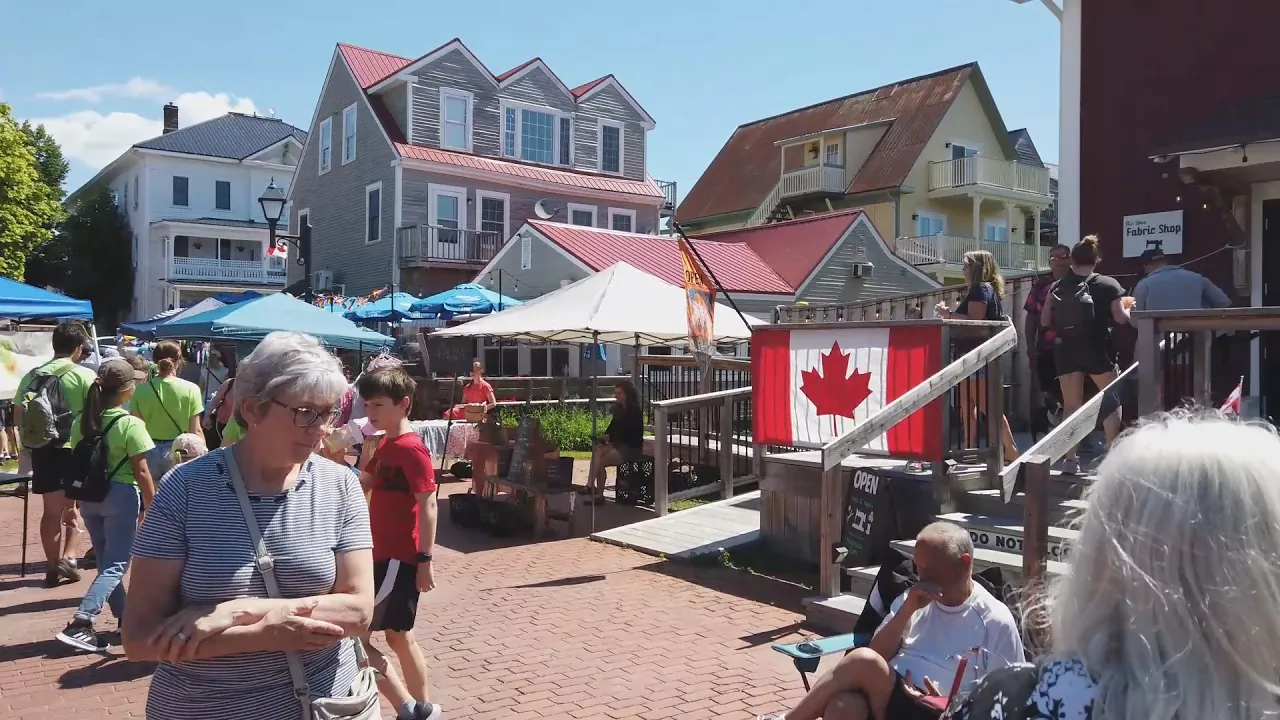 [4K] Summer Walk in Downtown St. Andrews, NB, Canada | July 7, 2022