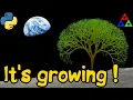 Grow Fractals in Python Turtle Graphics