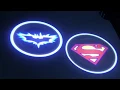 Car Door Projector Lights Automotive Universal Wireless Logo Batman Superman Logos
