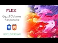 Flexbox equal height columns - For Beginners