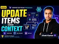 Updating Items Context API React JS Mini Project React JS Tutorial Context API in React