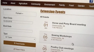 Purdue Extension Calendar