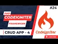 Codeigniter Tutorial in Hindi - 24 crud application DELETE in codeigniter