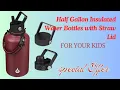 Half Gallon Insulated Water Bottles with Straw Lid Amazon Products Low Price Product
