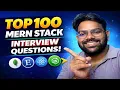 Top 100 MERN Stack Interview Questions Answers 2026 React Node MongoDB Express