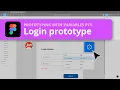 Figma Variables Pt1 - Login screen prototype with string and boolean variables