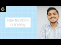 Leetcode 1331 Rank Transform of an Array C Leetcode Daily Challenge