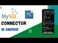 Connect MySQL with Python in Your Android Phone Pydroid-3 MySQL Connector Termux Edubasics