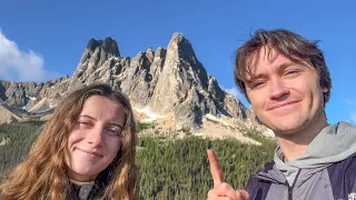 Alpine rock climbing in the North Cascades