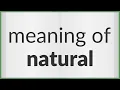 Natural meaning of Natural