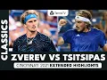 EPIC Zverev vs Tsitsipas Rollercoaster Cincinnati 2021 Extended Highlights